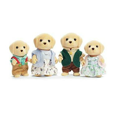 Epoch Calico Critters Yellow Labrador Family 3 Posable Figures for sale online